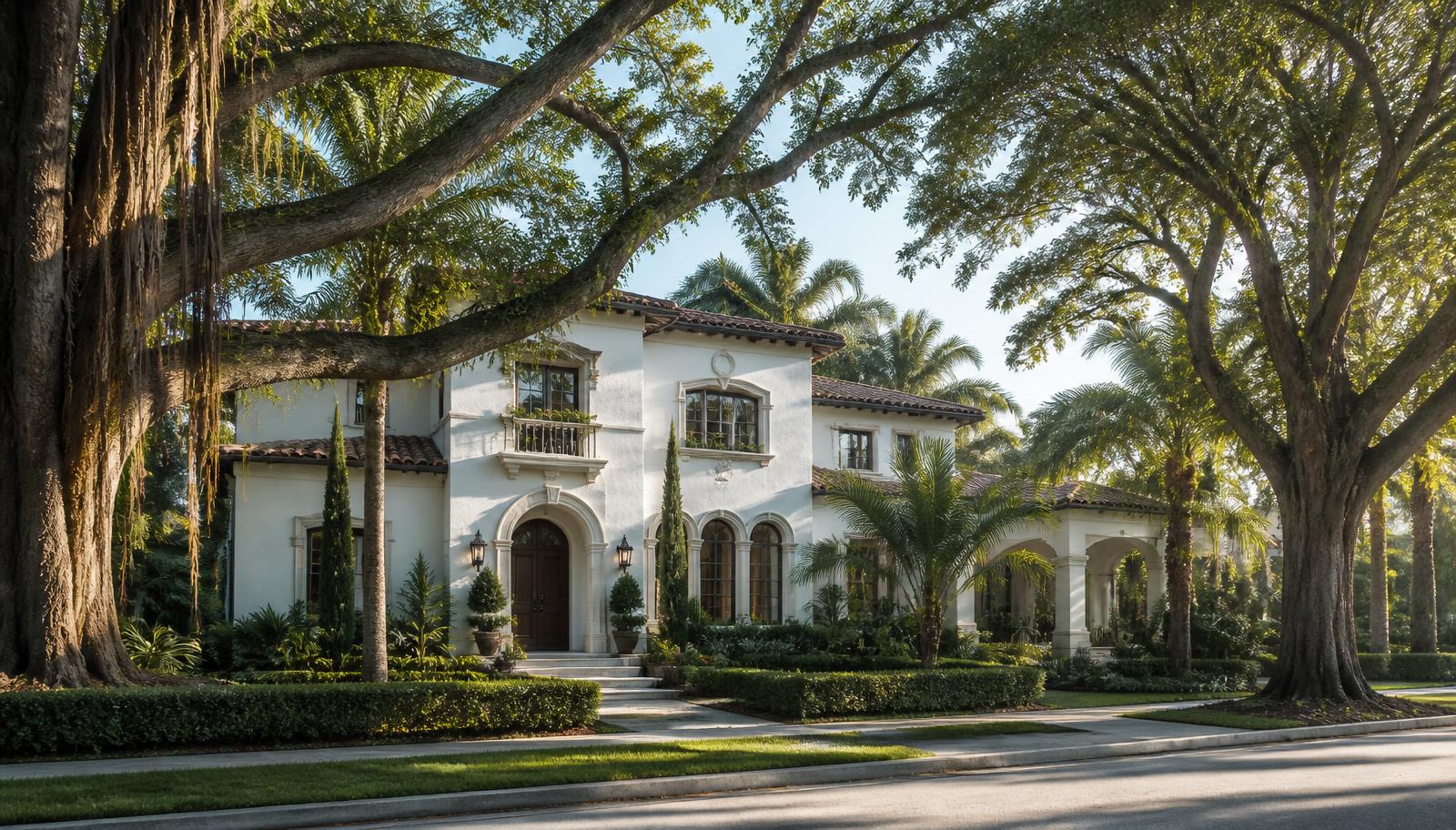 Tree-lined Coral Gables residential street illustrating how Miami submarkets differ from one another