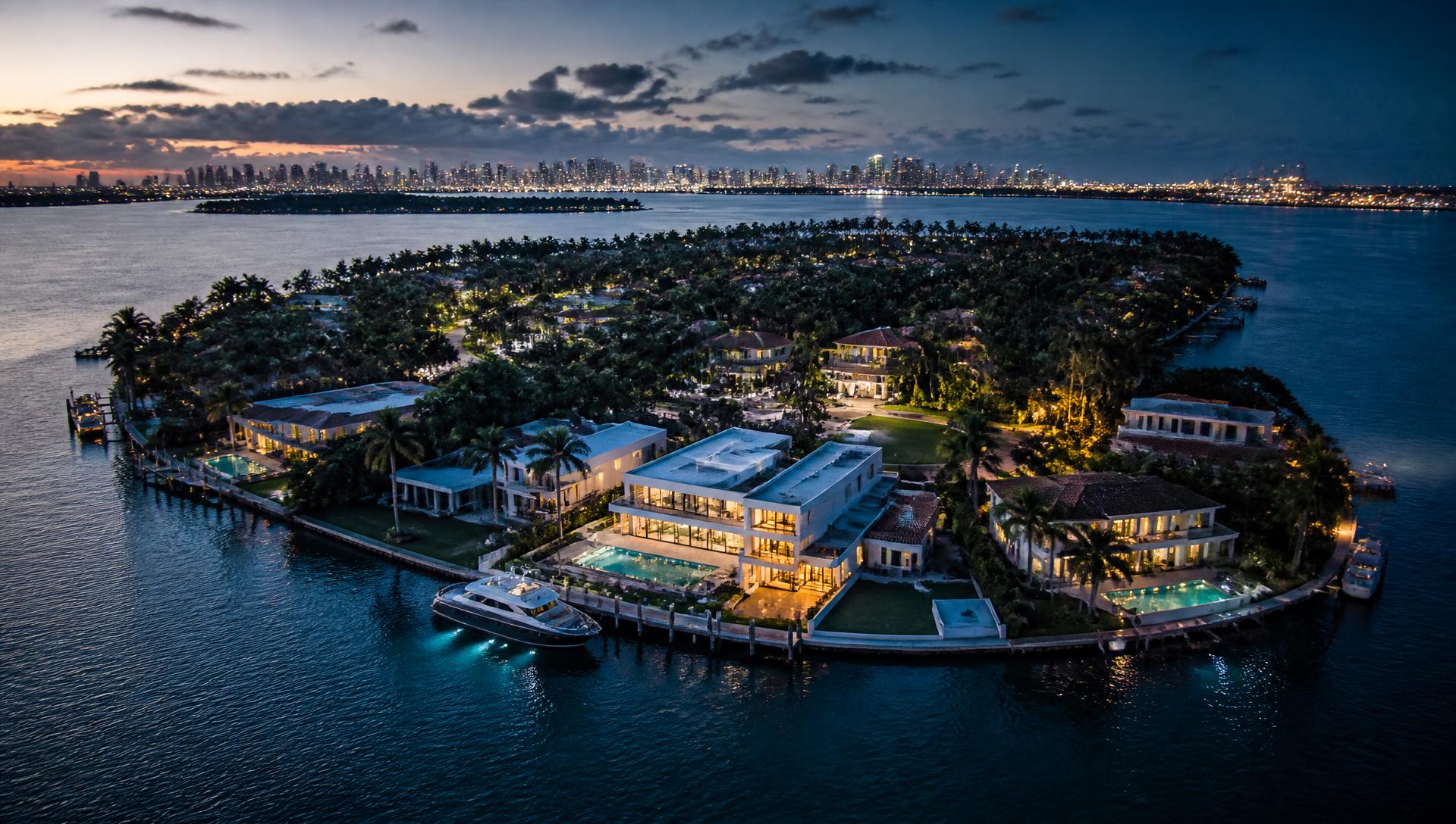 Tahiti Beach — residential architecture in Miami-Dade County, Florida