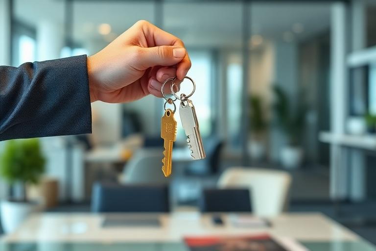 Miami real estate investment closing with agents reviewing property documents and financial projections