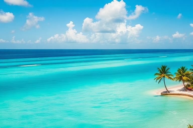 Miami oceanfront property with turquoise Atlantic waters and white sand beach views from luxury balcony