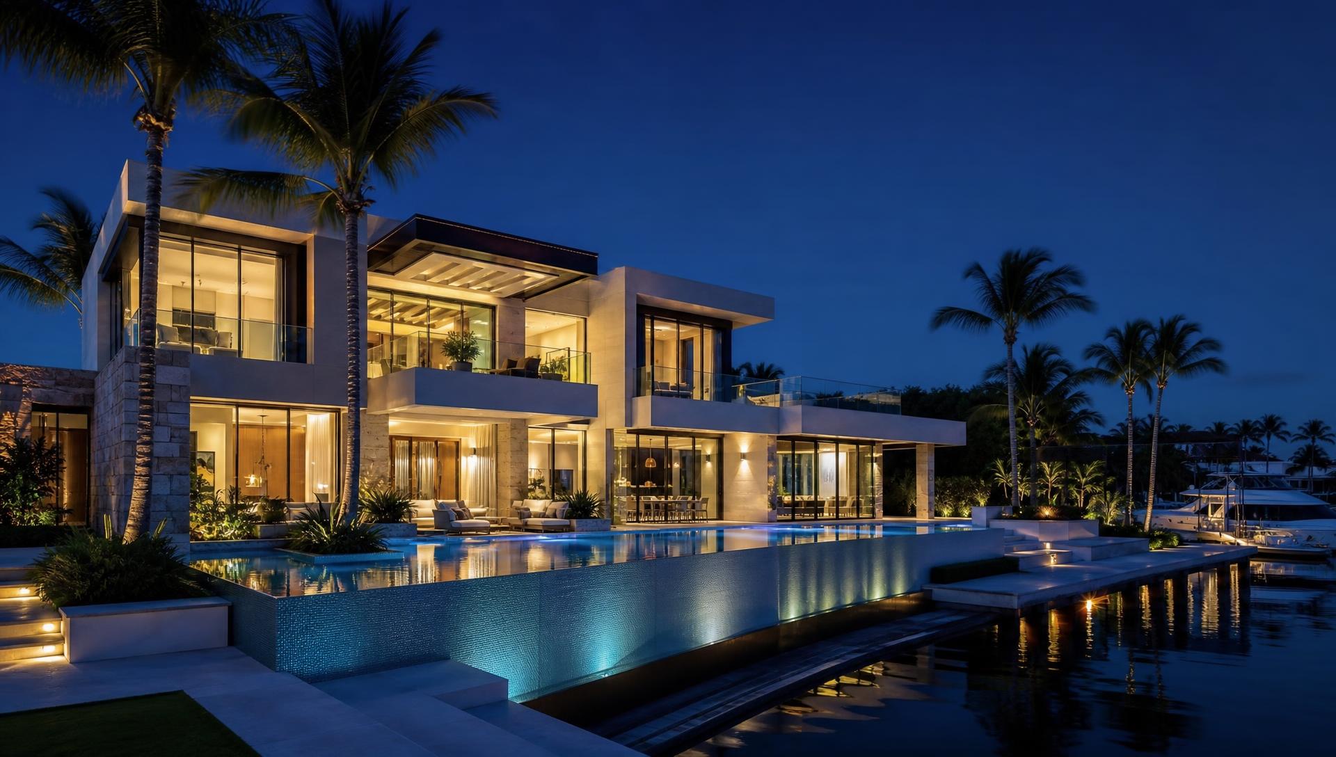 Imóvel em Miami à venda com piscina e vista para a água